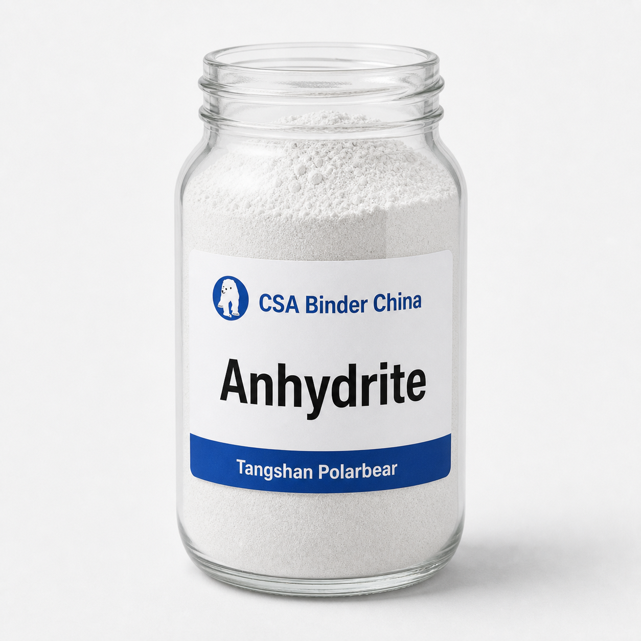 Calcium Sulphate B-Anhydrite product in branded jar